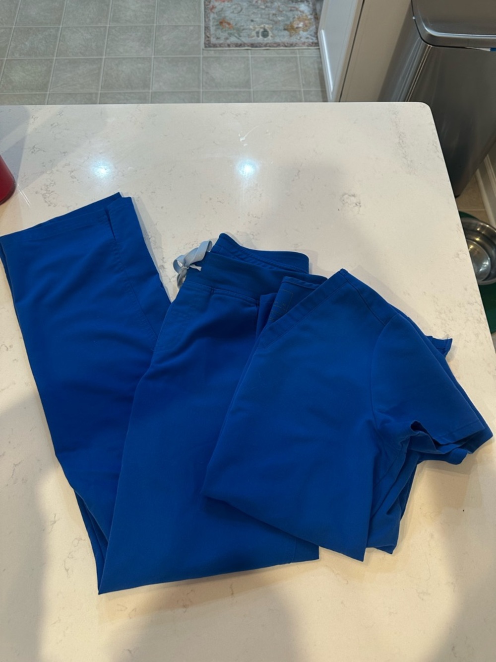 FIGS royal blue scrubs
